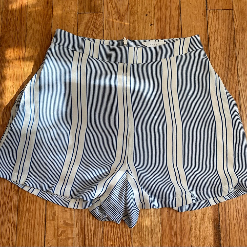 DryGoods Blue and white striped Shorts